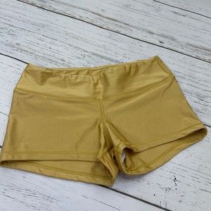 Fleo Golden Metallic Shorts
